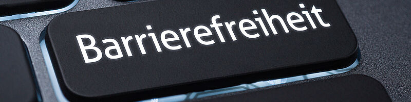 Barrierefrei Eine Tastatur