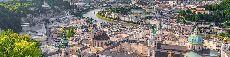 Salzburg aus der Vogelperspektive